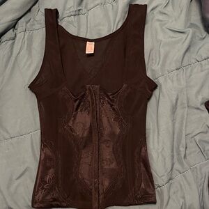 Kathy Ireland Black Shapewear Top